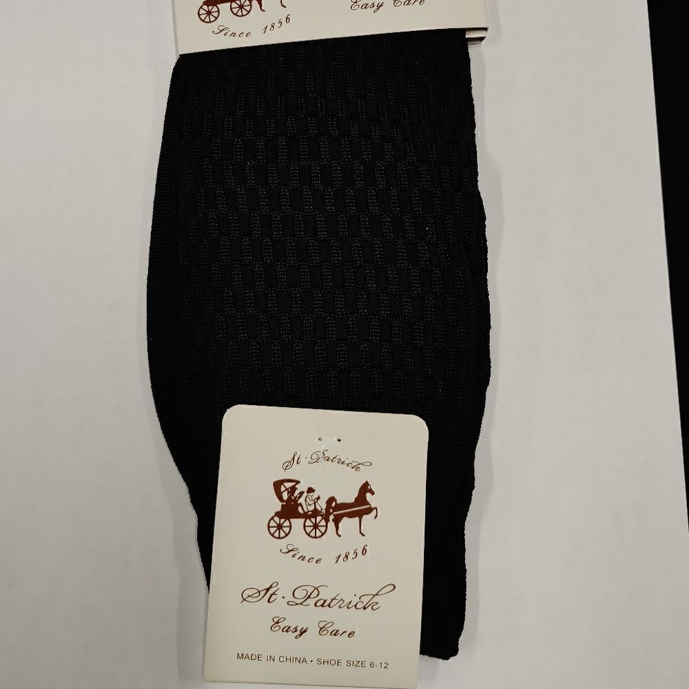 MEN'S ST. PATRICK SILKY DRESS SOCKS FASHION COLORS.